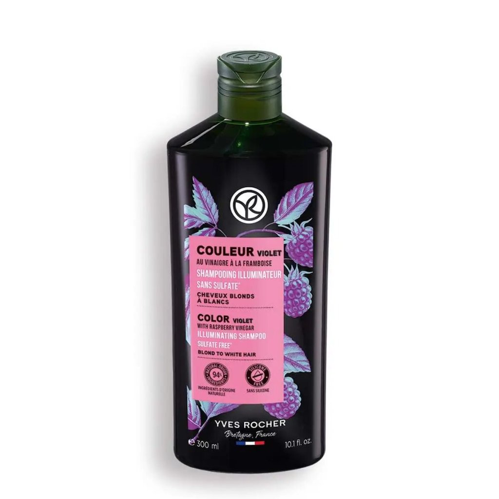 Champú iluminador violeta de Yves Rocher