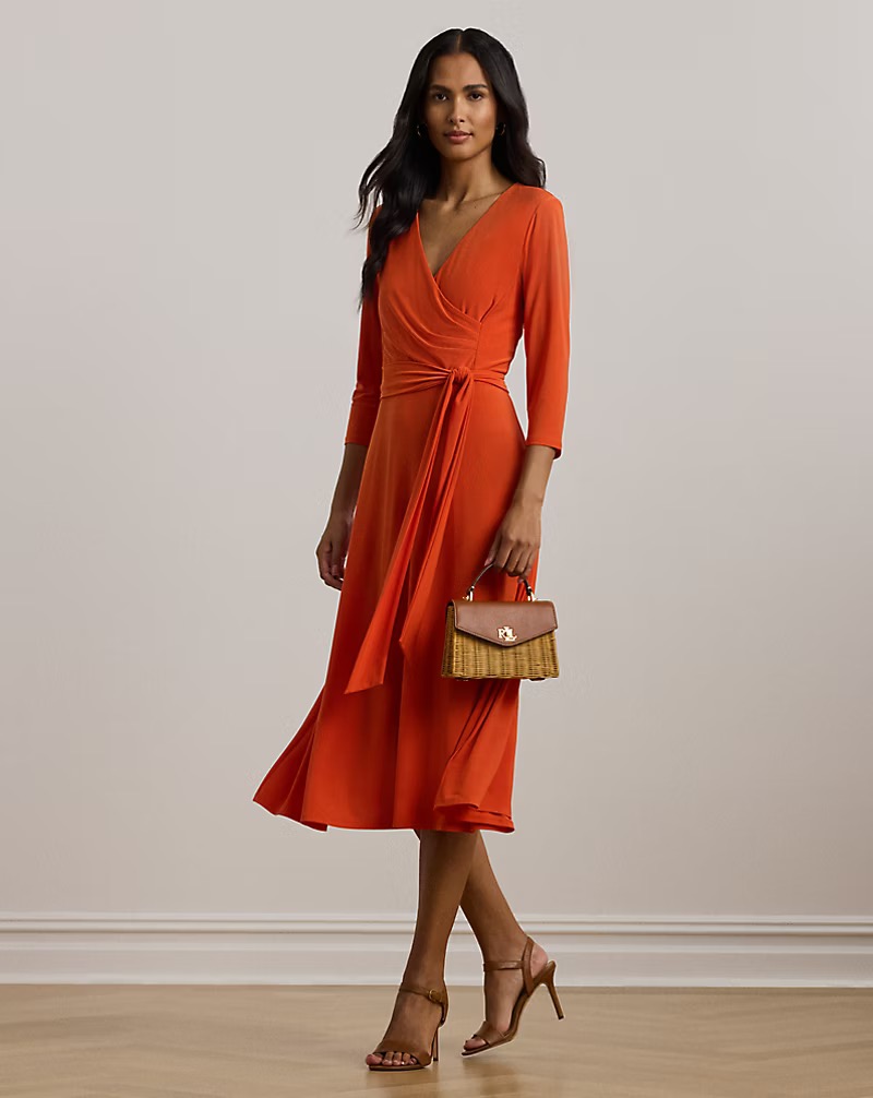 Vestido wrap de Ralph Lauren