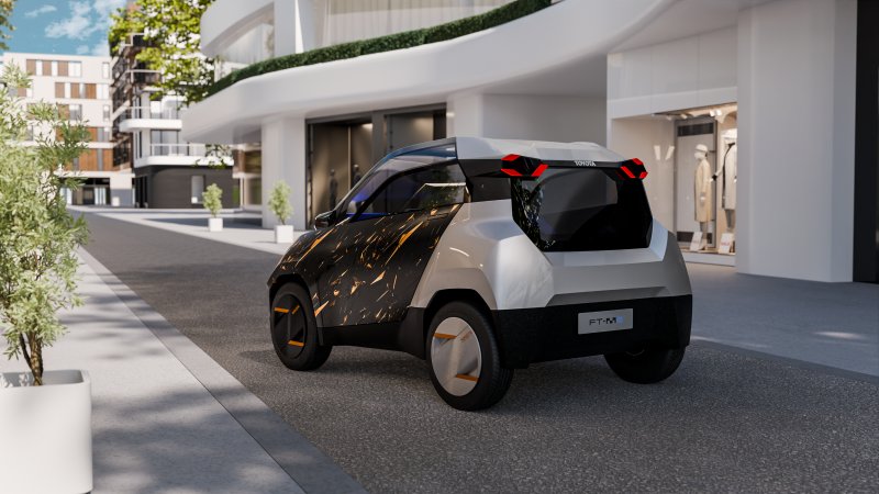 El Toyota FT-Me es capaz de sumar entre 20 y 30 km de autonomía diaria