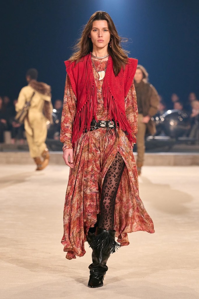 Vestido boho visto en la colección de la firma Isabel Marant - Launchmetrics spotlight