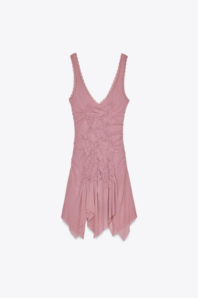 Vestido asimétrico de Zara
