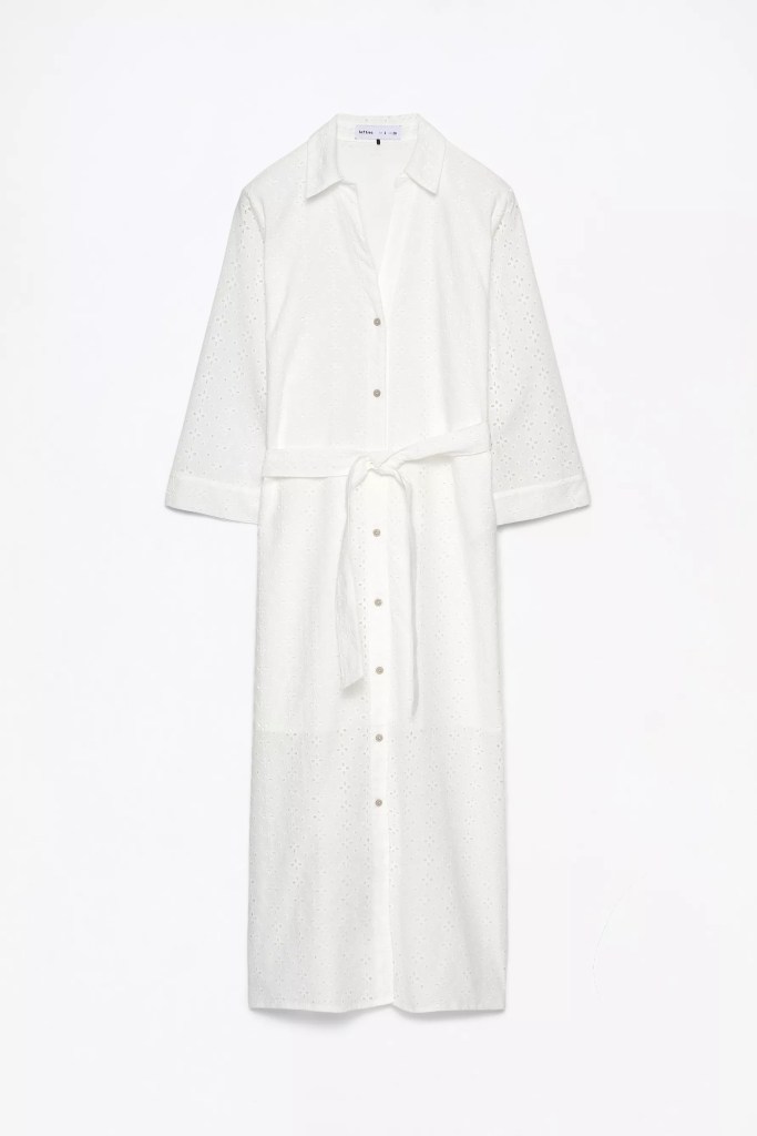Vestido bordado de Lefties 