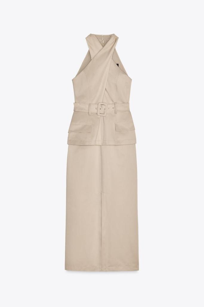 Vestido cruzado de Zara