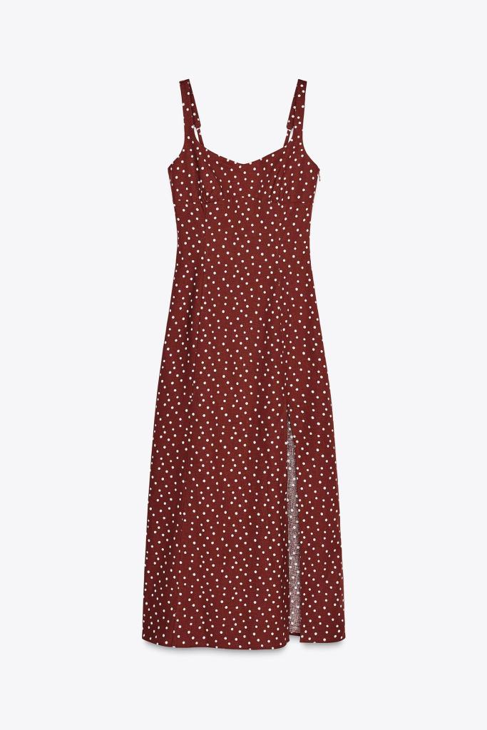Vestido lunares de Zara
