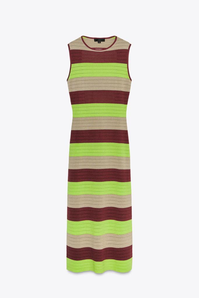 Vestido rayas de Zara