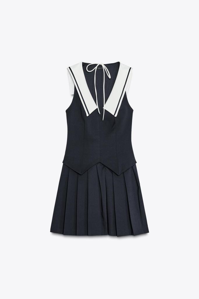 Vestido preppy de Zara