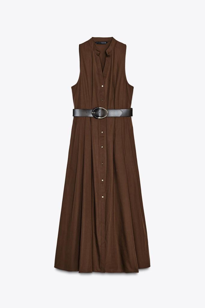 Vestido camisero de Zara