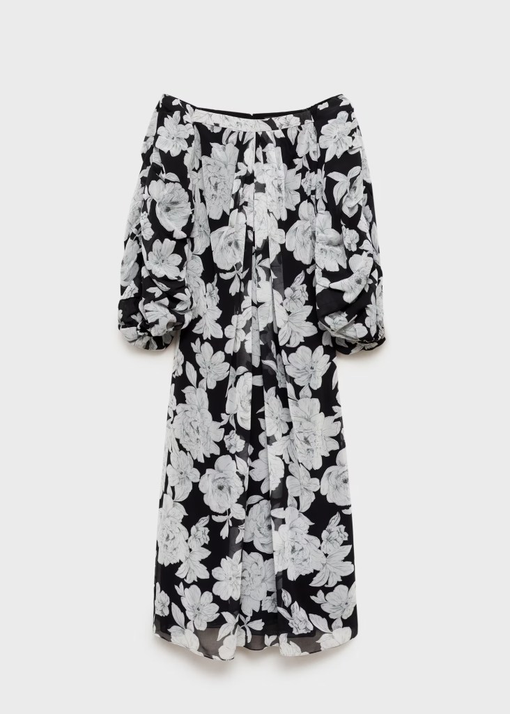 Vestido de flores de Mango