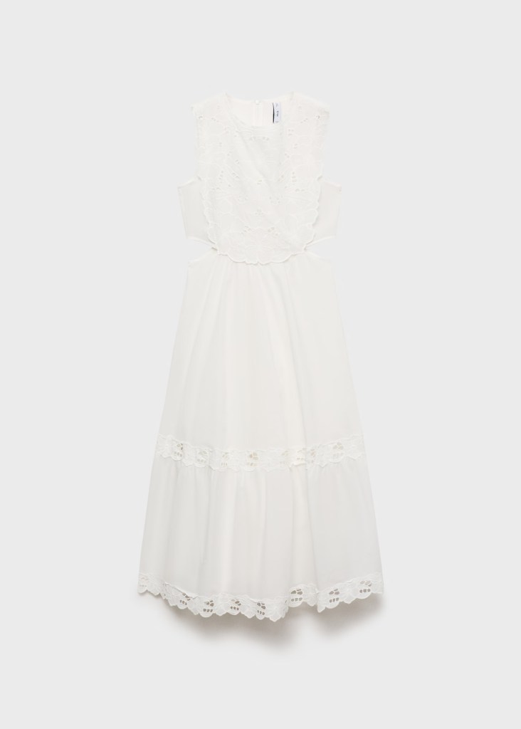 Vestido blanco de Mango