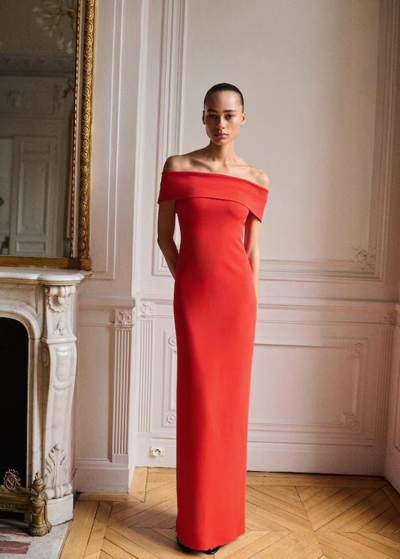 Vestido rojo de Mango