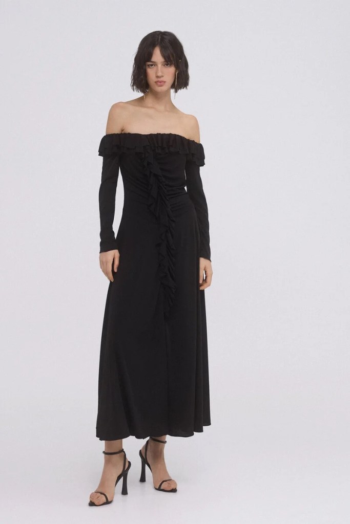 Vestido negro de Pedro del Hierro
