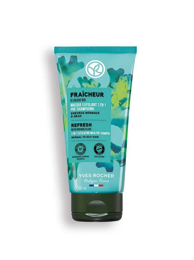 Mascarilla exfoliante 2 en 1 Pre-champú Yves Rocher