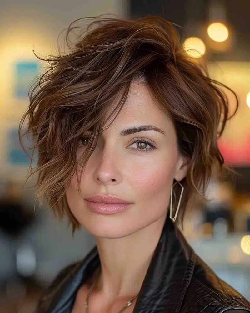 Corte de pelo pixie largo