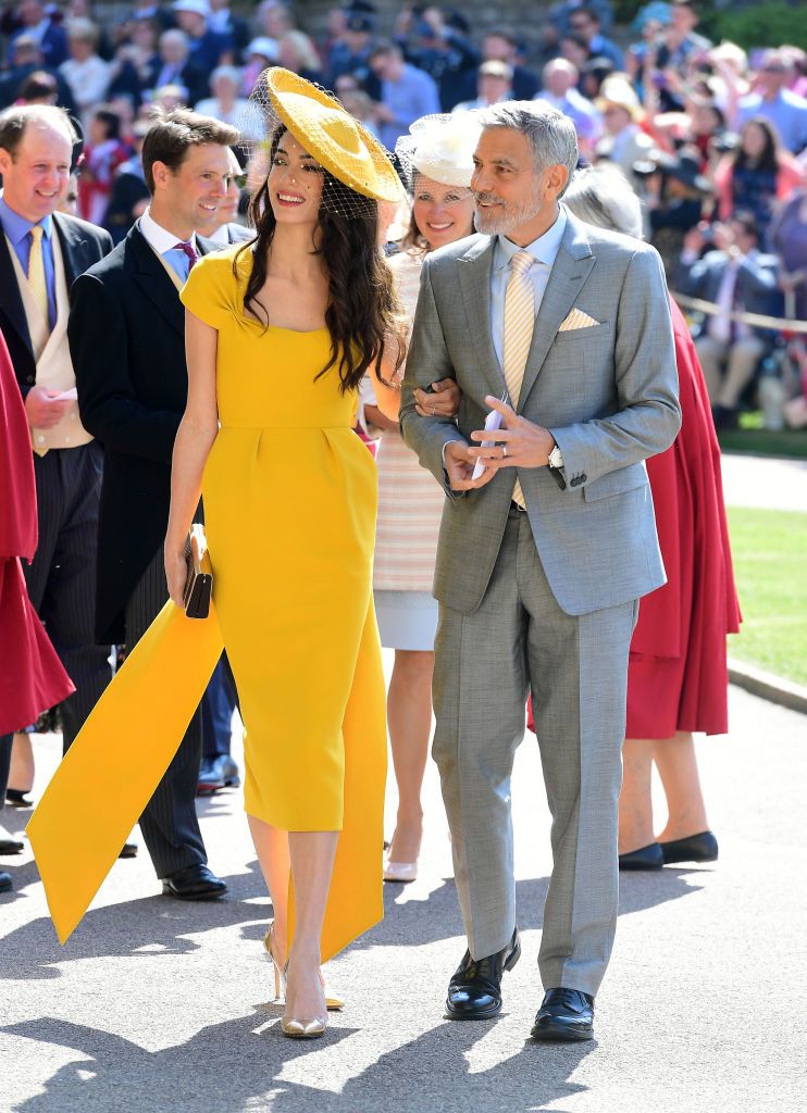 Amal Clooney y George Clooney en la boda del príncipe Harry y Meghan Markle - GTRES
