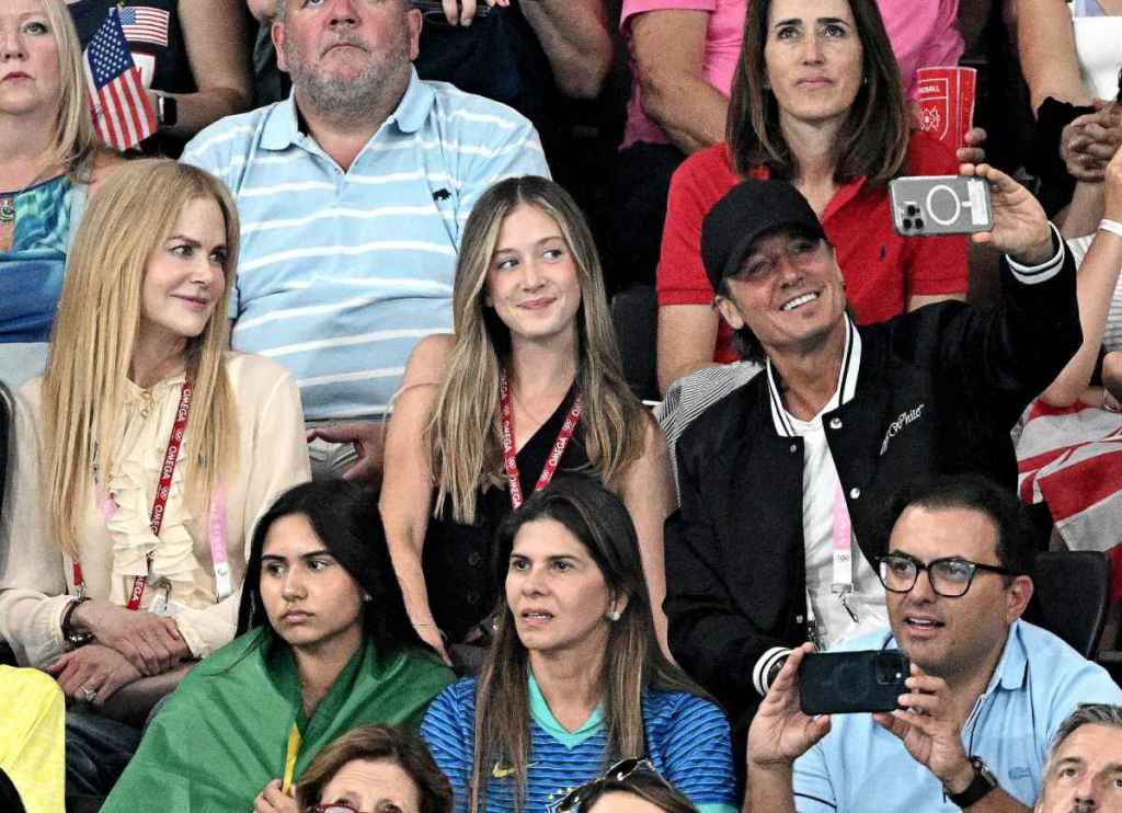Nicole Kidman, su hija Sunday Rose Kidman Urban y su marido Keith Urban