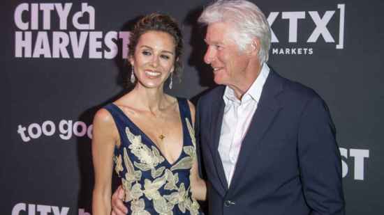 Richard y Alejandra Gere en la Gala City Harvest en Nueva York