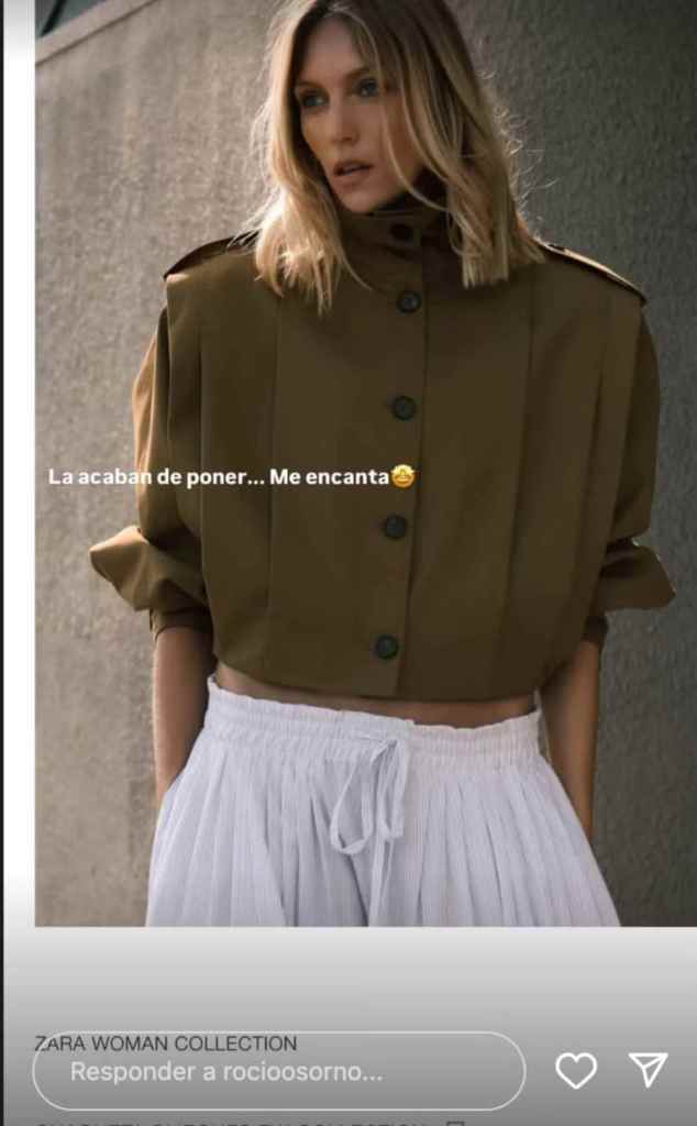 La chaqueta de Zara que ha conquistado a Rocío Osorno en sus historias