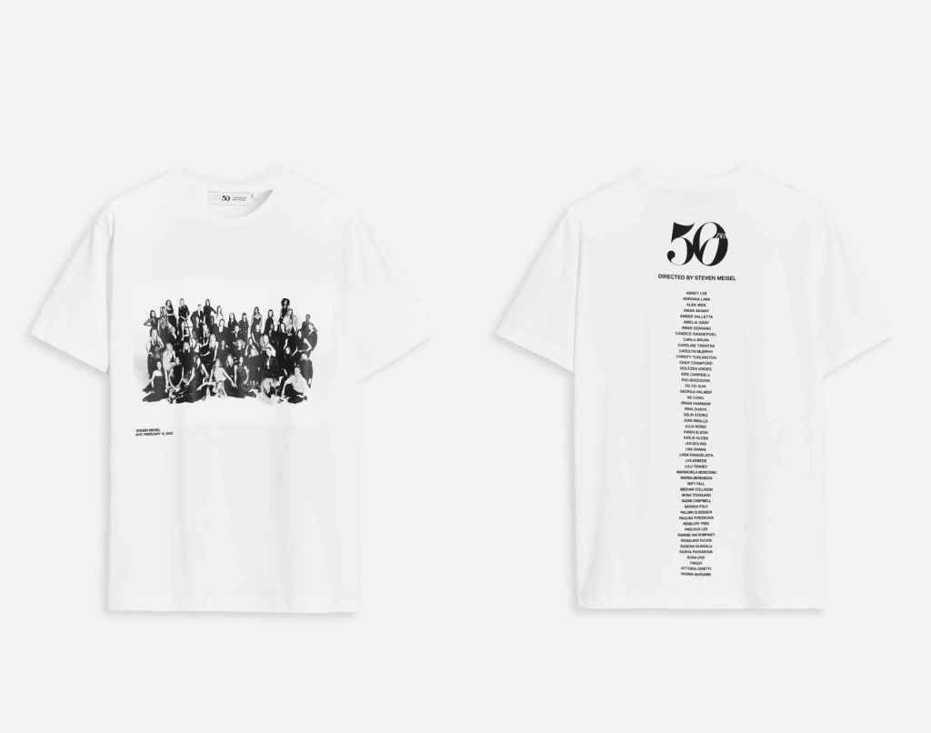 La camiseta conmemorativa del film '50 years, 50 icons'