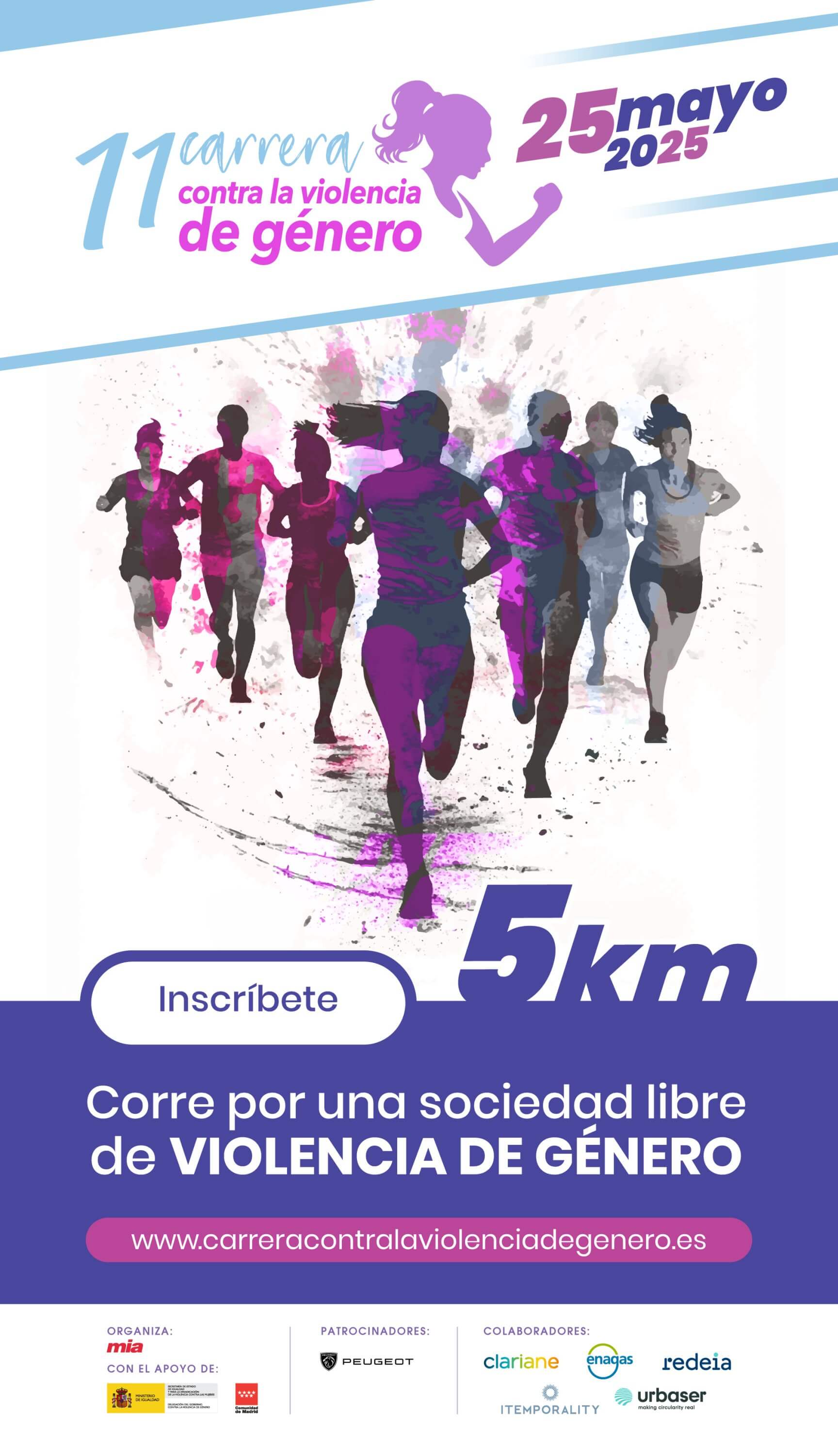 Madrid acoge el 25 de mayo la XI Carrera contra la violencia de género, una cita imprescindible para las mujeres comprometidas con la violencia de género