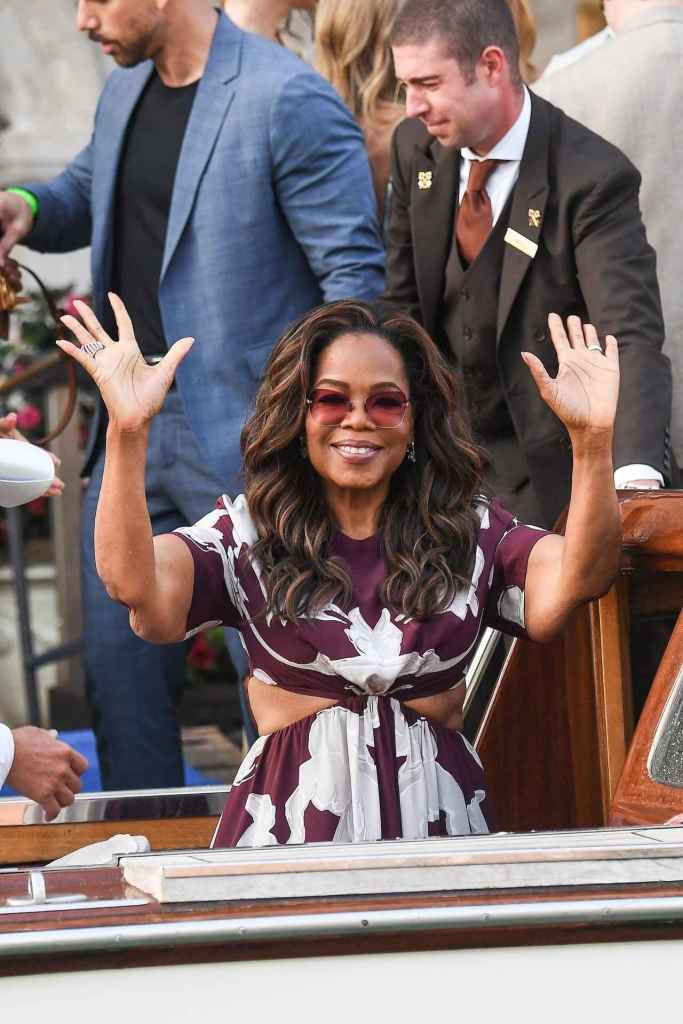 El look de Oprah Winfrey para la preboda de Lauren Sánchez y Jeff Benzos