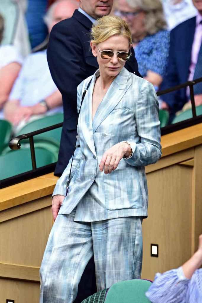 Cate Blachet en el torneo de tenis de Wimbledon
