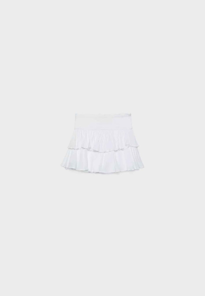 Falda pantalón blanca de Stradivarius