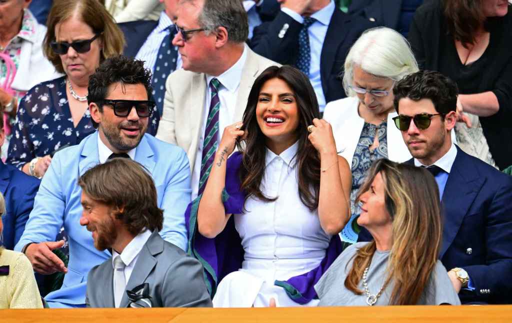 Priyanka Chopra y Nick Jonas en el torneo de tenis de Wimbledon (Foto: Gtres - by Victoria Jones/Shutterstock (15381940at)