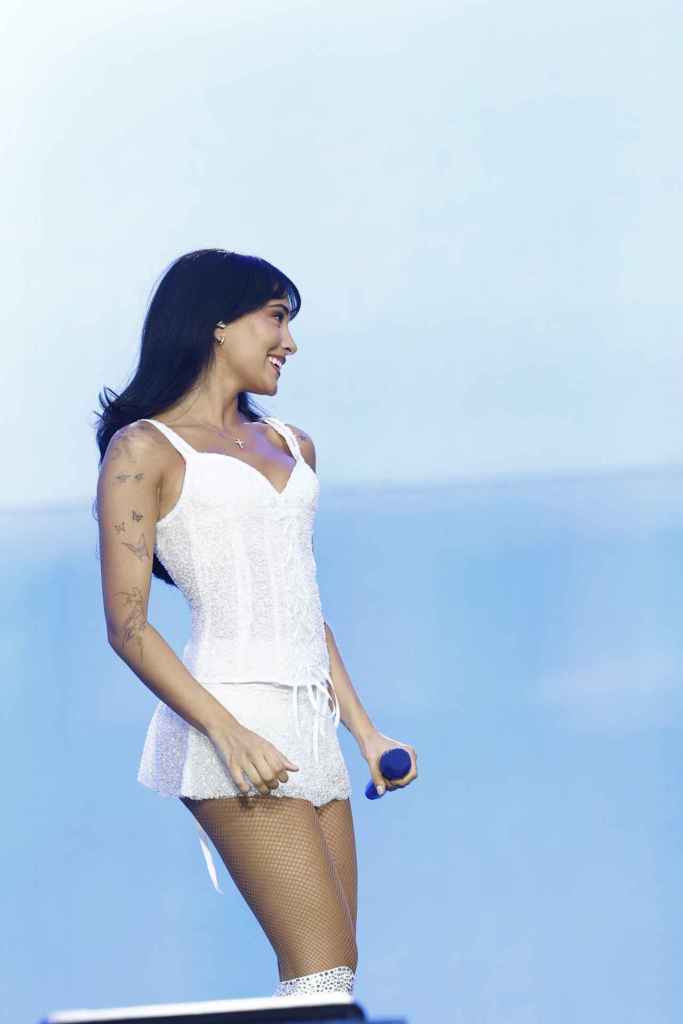 El lip combo de Aitana no se le movió en todo el concierto