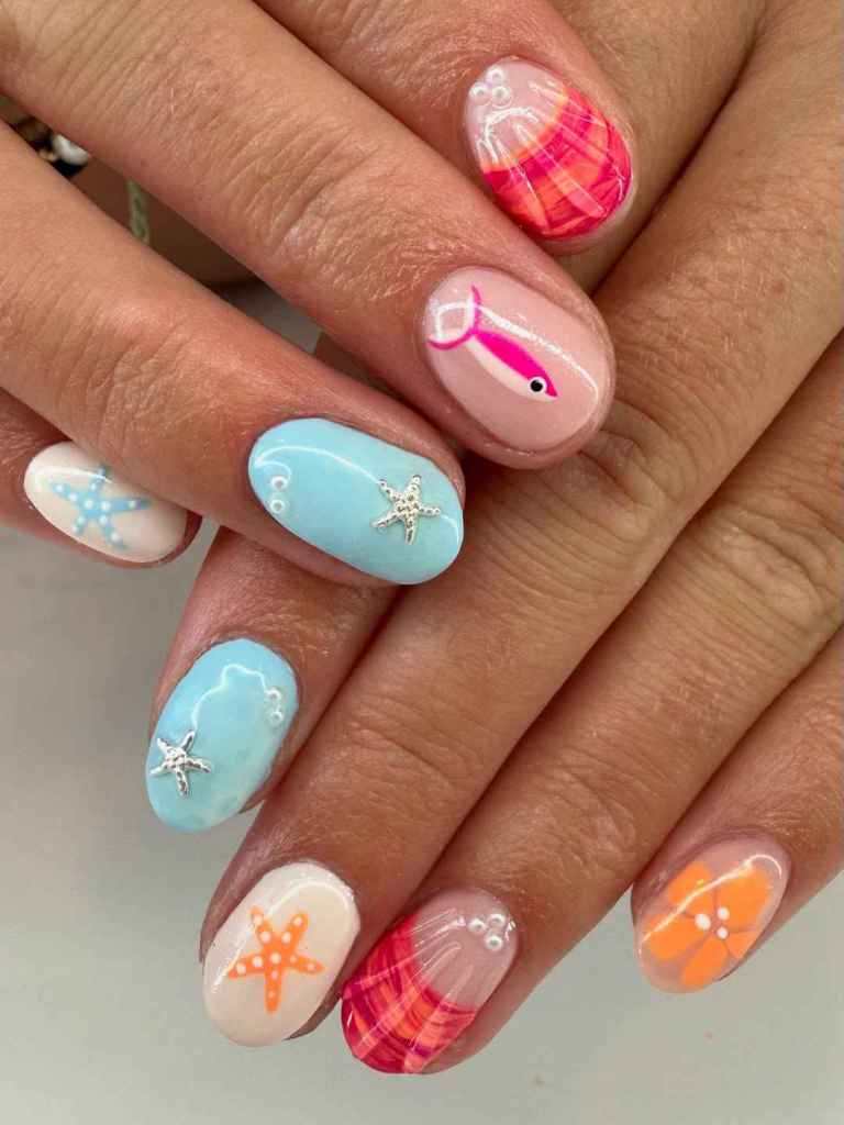 Cada vez se piden más diseños 3D en uñas cortas