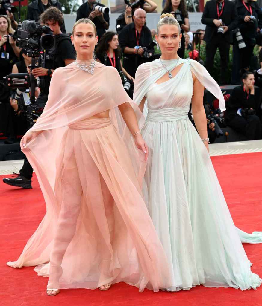 El look de las sobrinas de Lady Di, Lady Eliza Spencer y Lady Amelia Spencer, en el tercer día del Festival de Venecia