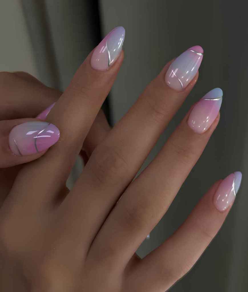 También se pueden decorar las uñas sorbete