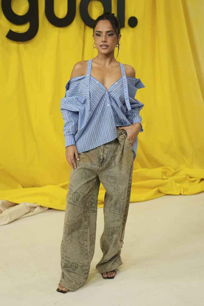 Becky G en el desfile de Desigual en Barcelona