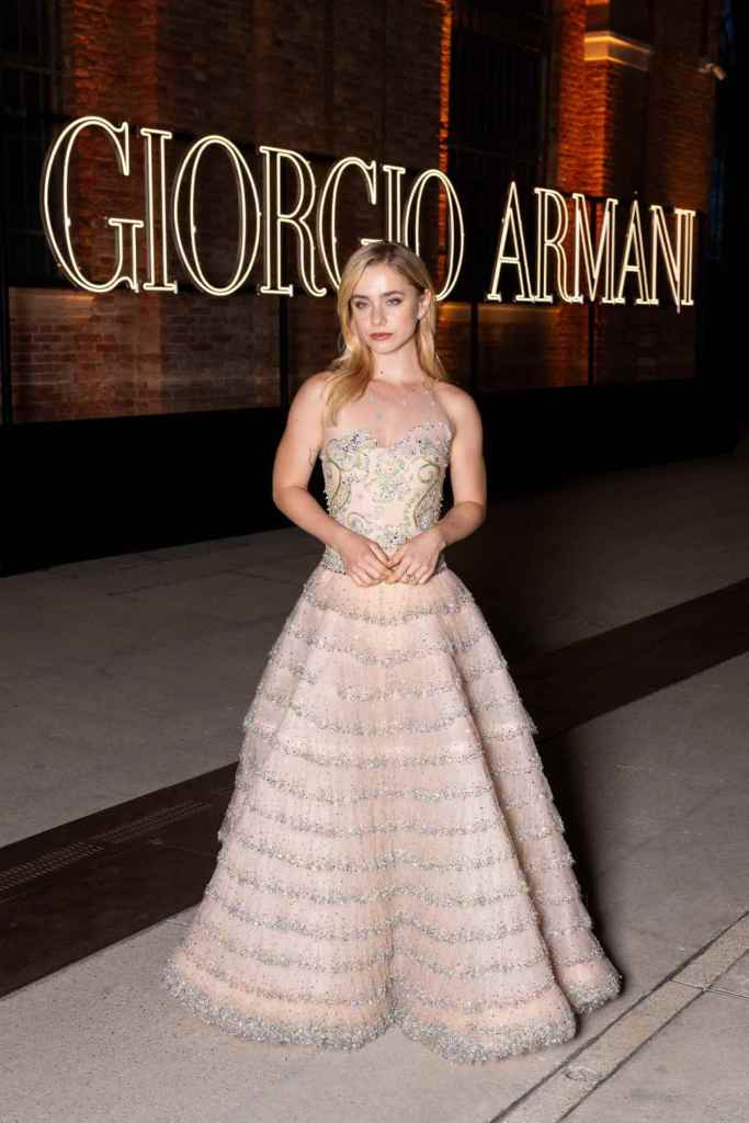 Clara Galle en la cena organizada por Giorgio Armani en el Festival de Venecia