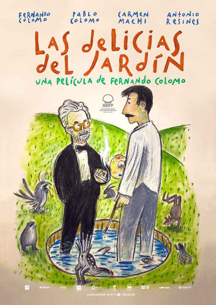 Cartel de 'Las delicias del jardín', una película tan libre como íntima, que se estrenará en salas el 19 de septiembre tras pasar por el Festival de San Sebastián