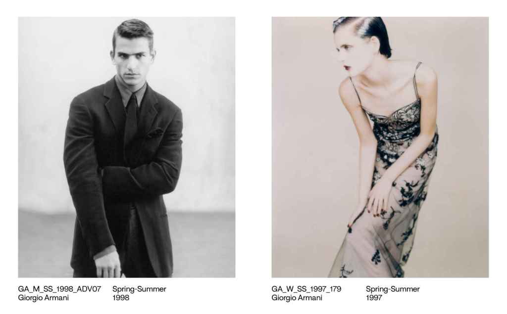 Uno de los looks de archivo de la colección de Giorgio Armani 1997-1998