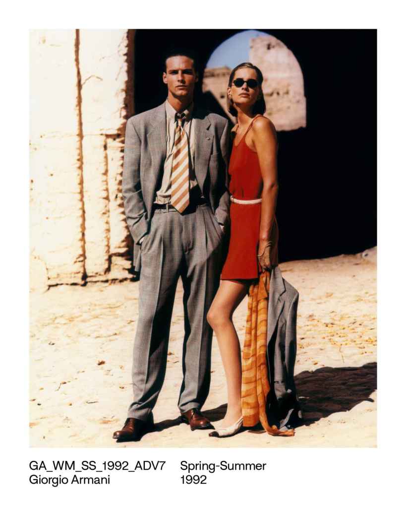 Uno de los looks de archivo de la colección de Giorgio Armani 1992
