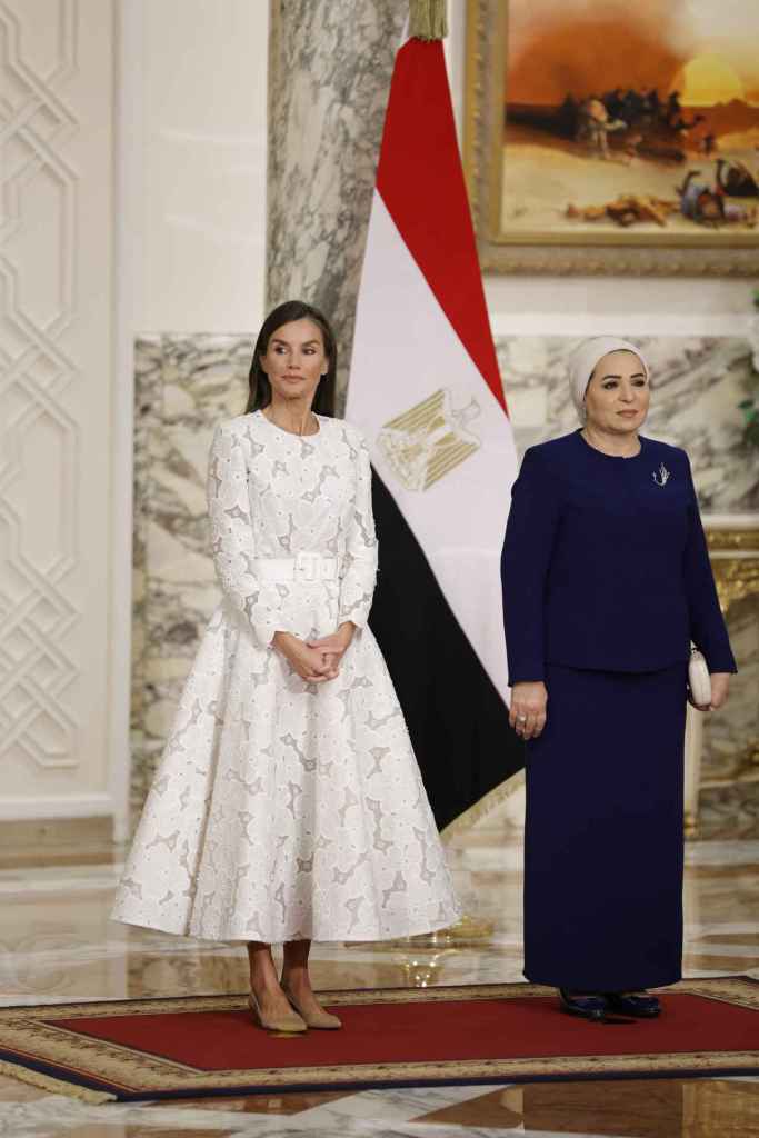 La reina Letizia en su viaje a Egipto