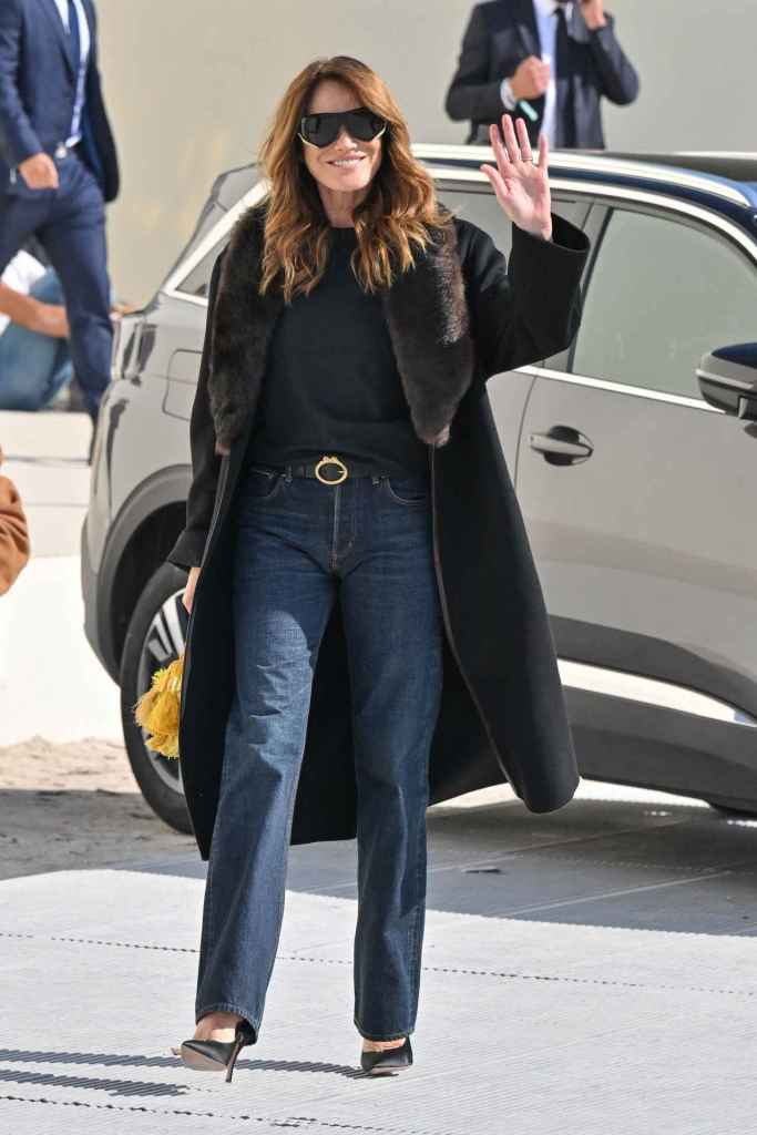 Carla Bruni en el desfile de Dior en la Semana de la Moda de París