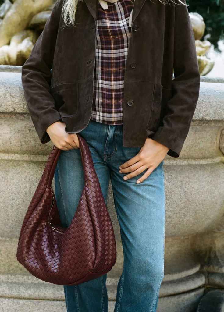 Chaqueta de ante en piel 100% de Brownie