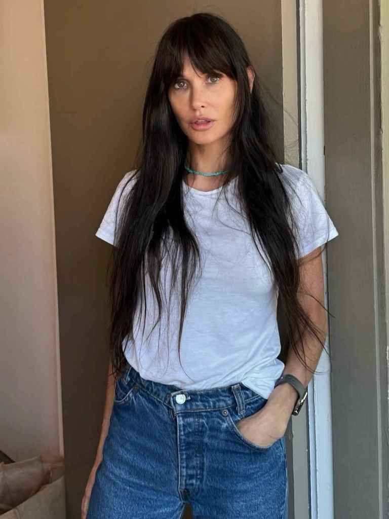Demi Moore con flequillo