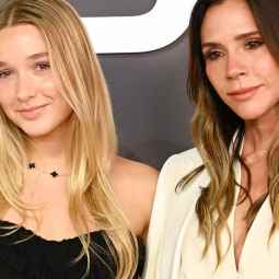 Victoria Beckham y su hija Harper Beckham en la première del documental 'Victoria Beckham'