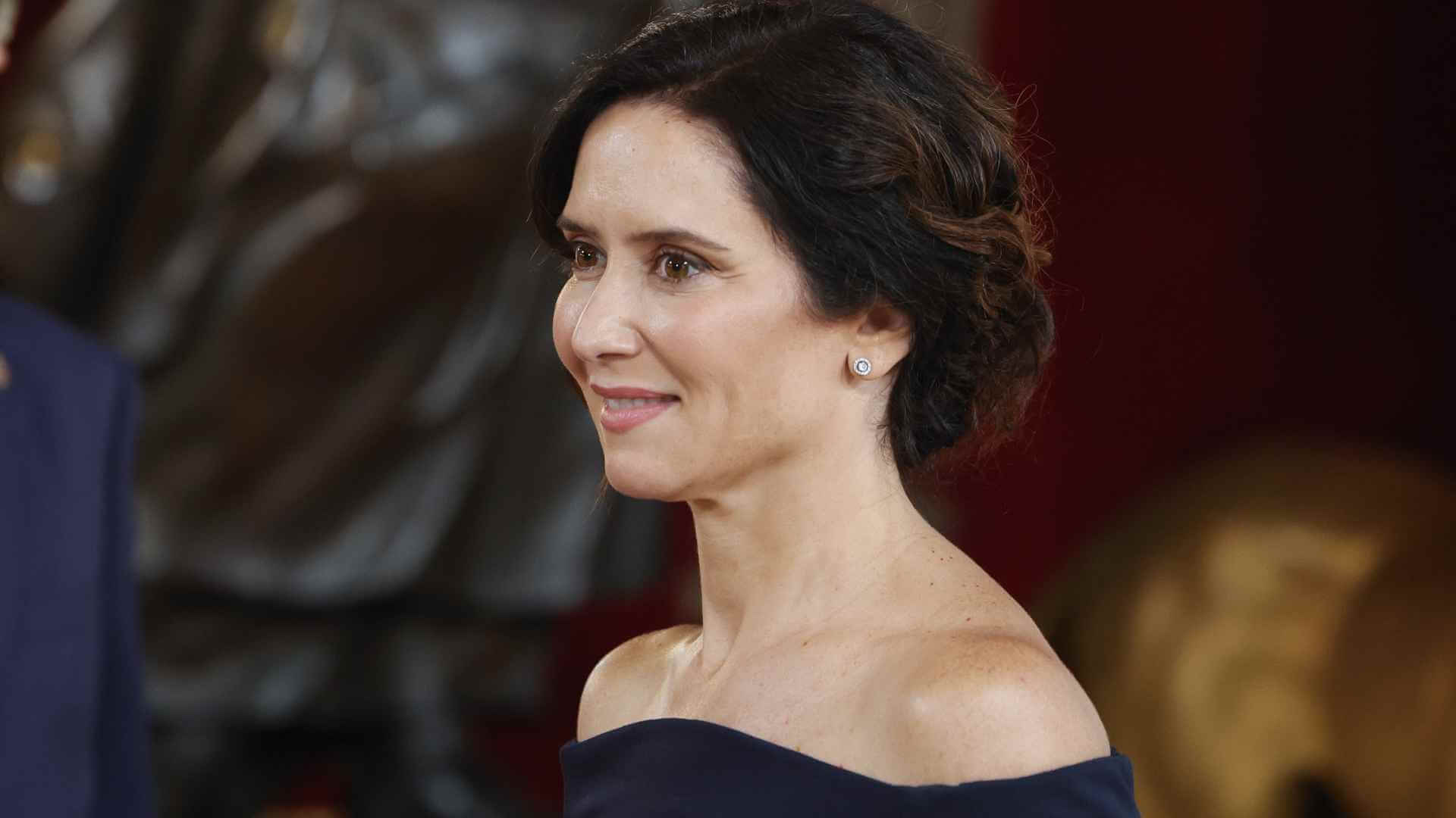 Isabel Díaz Ayuso en la recepción con el rey en el Día de la Hispanidad (Foto: Gtres).
