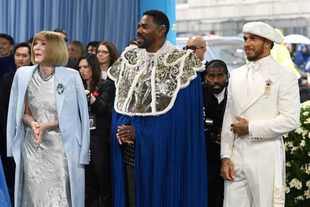 Anna Wintour, Colman Domingo y Lewis Hamilton en la Gala Met 2026